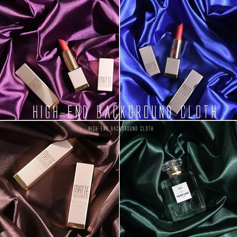 Silky Satin Backdrop Cloth for Photography Studio Jewelry Photos