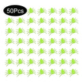 50PCS Halloween Spider Decorations Small Luminous Plastic Spiders Haunted House Decor