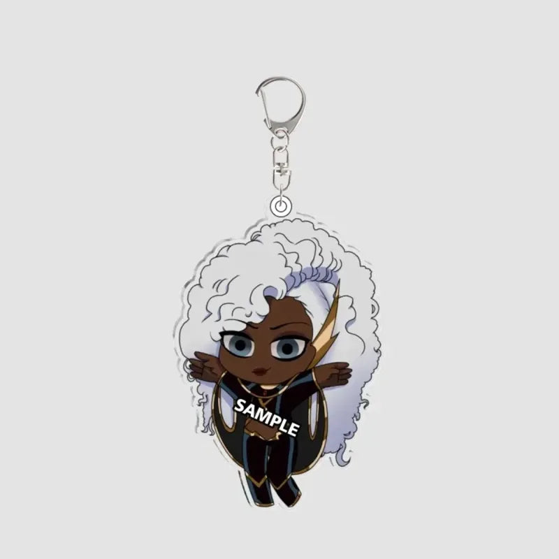 Anime Character Acrylic Keychain Set - Storm Iceman Cyclops Wolverine Nightcrawler Gambit 5cm Backpack Accessories Gift