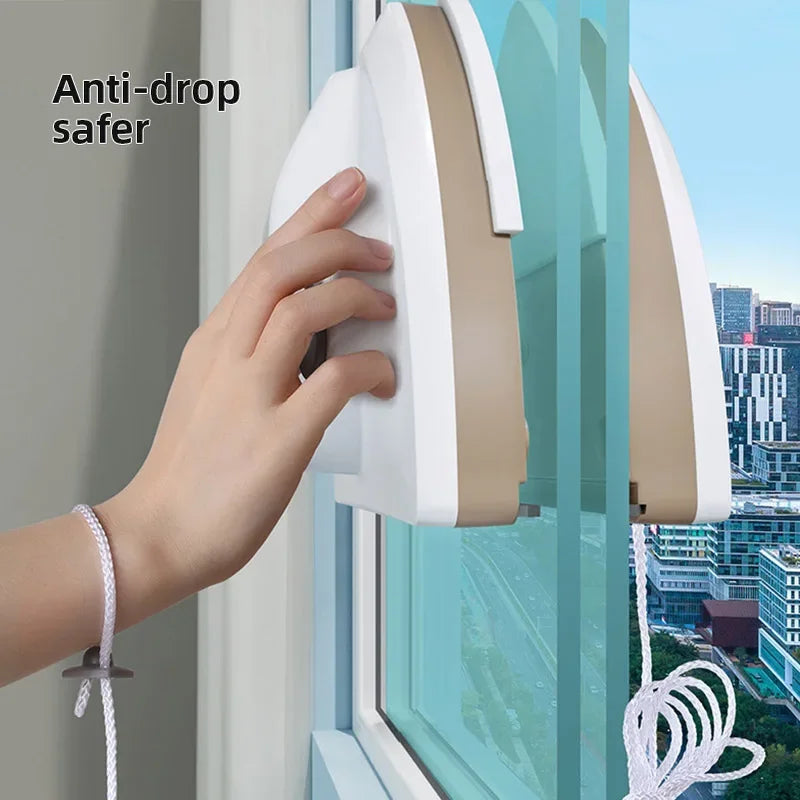 Magnetic Glass Window Cleaning Tool Double-Layer Wiper for Home Use