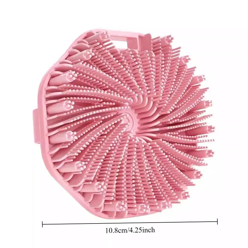 Silicone Bath Brush Exfoliating Massage Back Scrubber Body Wash Tool