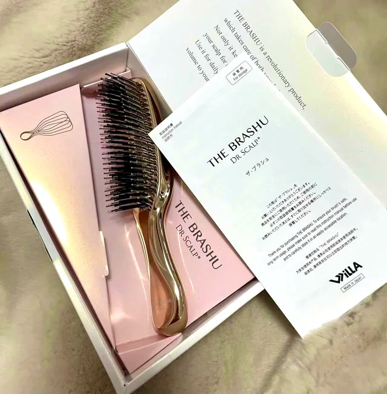 Japanese Premium Head Massager Scalp Brush for Hair Care & Detangling