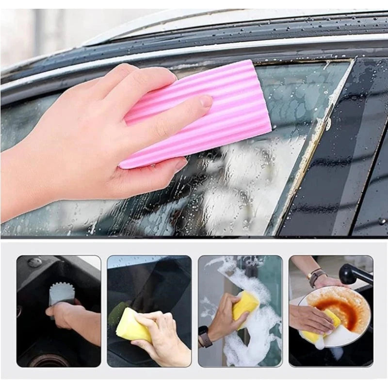 Reusable Water Absorption Cleaning Sponges for Home & Car - Pack of 3/6pcs