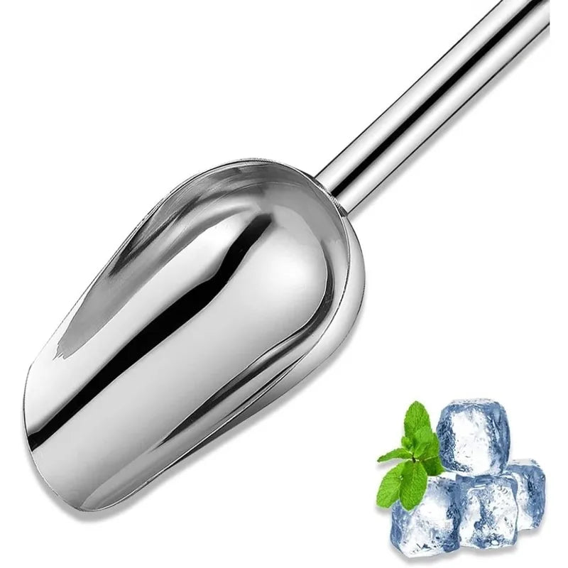 1/3Piece Stainless Steel Ice Shovel and Food Measuring Spoon Set - Multifunctional Kitchen Accessories