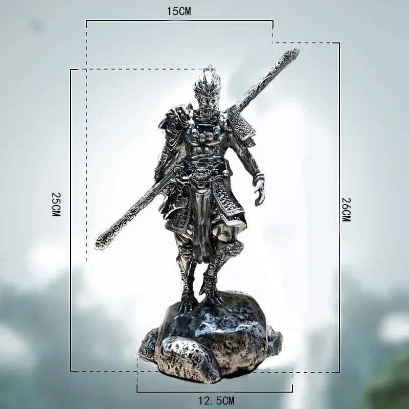 Sun Wukong Mythology Statue Resin Decor for Living Room & Study - Home Ornament