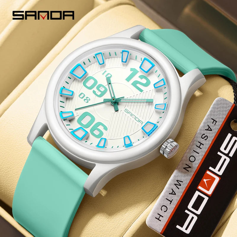 Fashion Quartz Watch for Sports & Casual, Waterproof, 39mm Dial