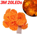 LED String Lights for Halloween Outdoor Party Decorations Marigold Garland Battery Powered