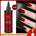 250g Nude Pink Rubber Base Gel Nail Polish - Semi-Permanent UV LED Soak Off