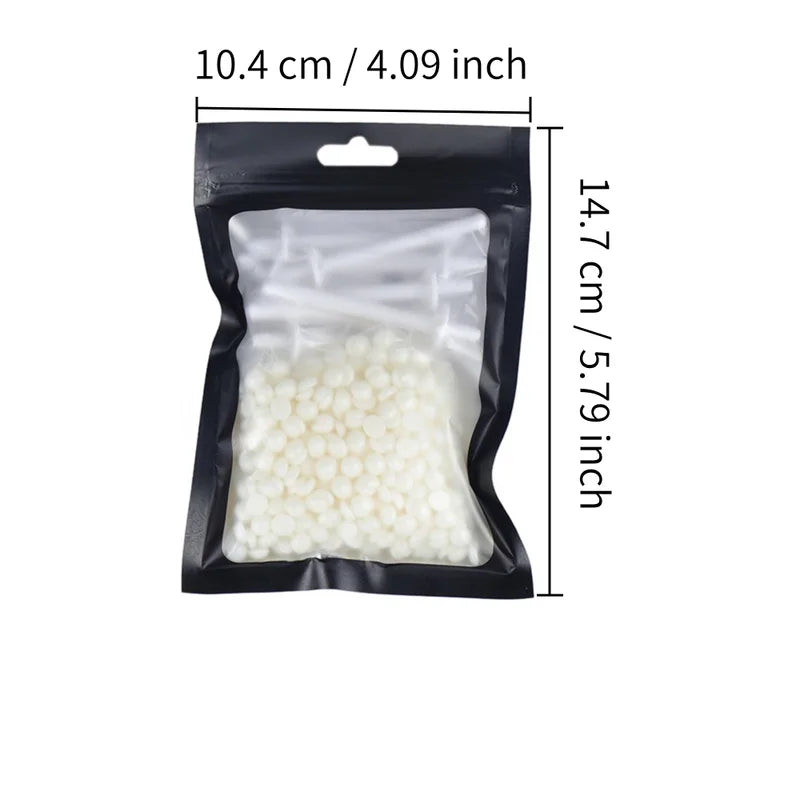 Nose Hair Wax Kit with Hard Wax Beans and Applicators - 25g