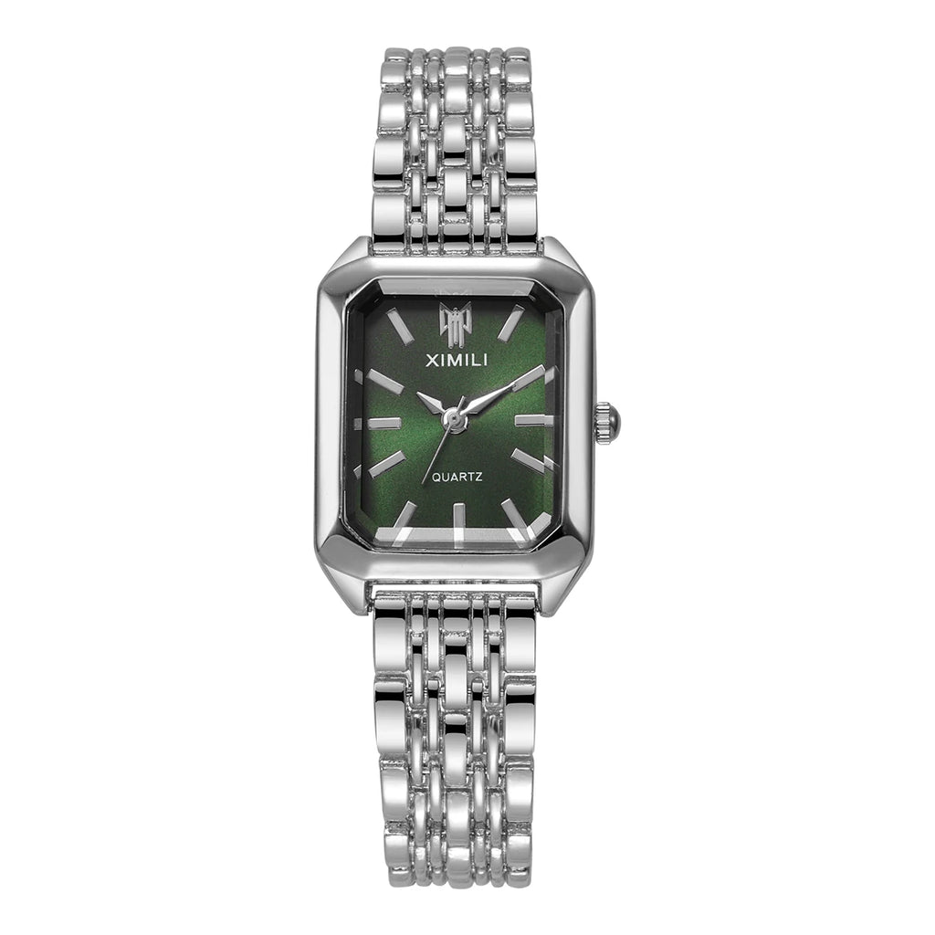 Women Quartz Watch with Stainless Steel Band Luxury Dress Wristwatch