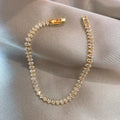 Geometric Crystal Chain Bracelet for Women – Trendy Rhinestone Charm Jewelry Gift