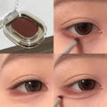 Red Brown Monochrome Eyeshadow Palette Waterproof Matte Eyeliner Makeup