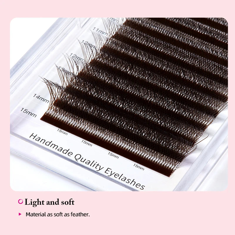 Eyelash Extension Fans 8-15mm C/D Curl Premade Faux Mink Lashes for Professional Makeup