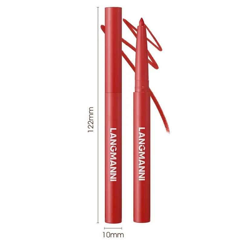 Waterproof Lip Liner Pencil Set - Matte Long-Lasting Lip Makeup with 12 Colors
