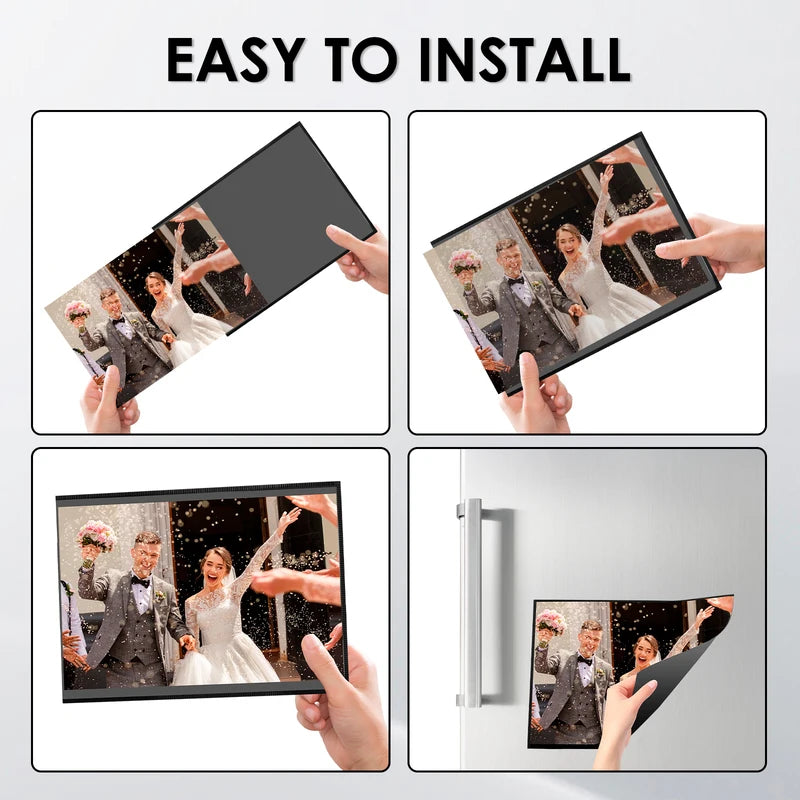 Magnetic Picture Frames Set for Photos on Refrigerator and Metal Surfaces - 6/10/20 Pcs