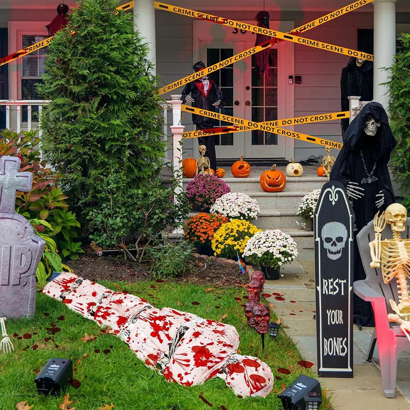 Halloween Horror Fake Dead Body Inflatable Prop for Yard Haunted House Decor