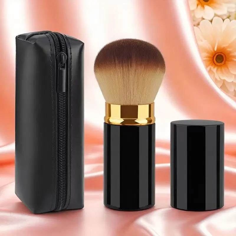 Travel Portable Makeup Brush Set with Storage Bag - Cosmetic Tools for On-the-Go Beauty