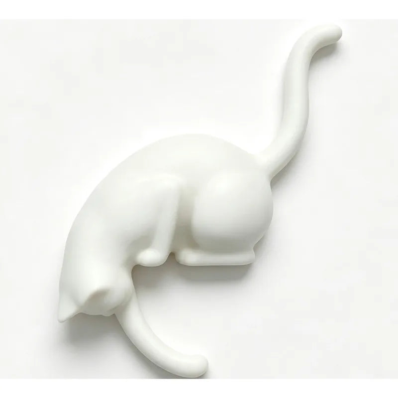 Cat-Shaped Hanging Ornament Hook - Inverted Towel & Storage Hook for Home Decor