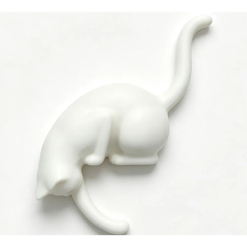 Cat-Shaped Hanging Ornament Hook - Inverted Towel & Storage Hook for Home Decor
