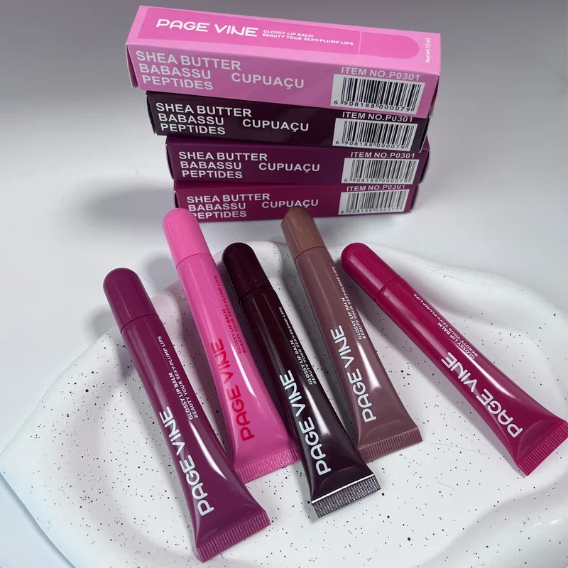 Moisturizing Lip Gloss with Lip Care Benefits - Raspberry Jelly & Toast Shades