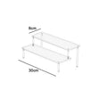 Acrylic Display Stand 4-Tier Trapezoidal Shelf for Dolls, Cupcakes, Perfume, Collectibles