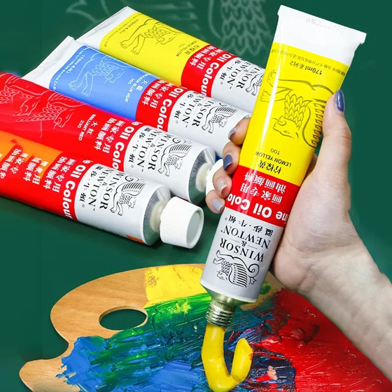 Oil Paint Set 45ml - Professional Art Supplies for Canvas, Wood, Paper