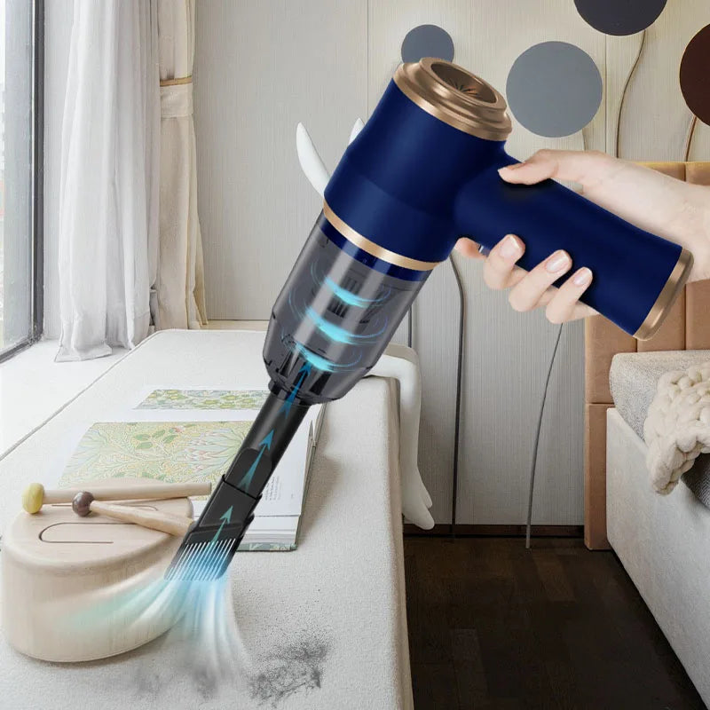 Portable Car Vacuum Cleaner with Long Battery Life - Powerful Handheld Auto Cleaner