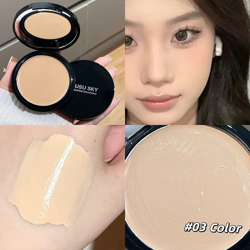 Cream Foundation Palette with Brightening & Moisturizing Finish - Long-lasting Makeup