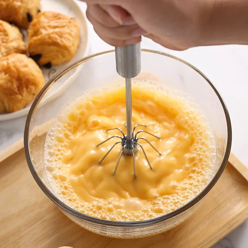 Semi Automatic Egg Beater Handheld Kitchen Tool for Baking and Cooking