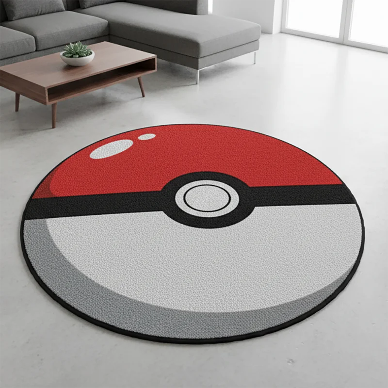 Anime Rug Pokémon Ball Charizard Kirby Pikachu Soft Floor Carpet Game Mat