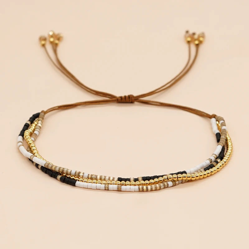 Beaded Miyuki Bracelet for Women - Handmade Fashion Jewelry Gift