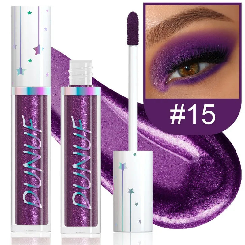24-Color Liquid Eyeshadow Stick Metallic Glitter Waterproof Stage Makeup