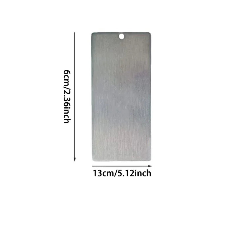 Ski & Snowboard Wax Scraper Stainless Steel Notch Tool for Removing Excess Wax
