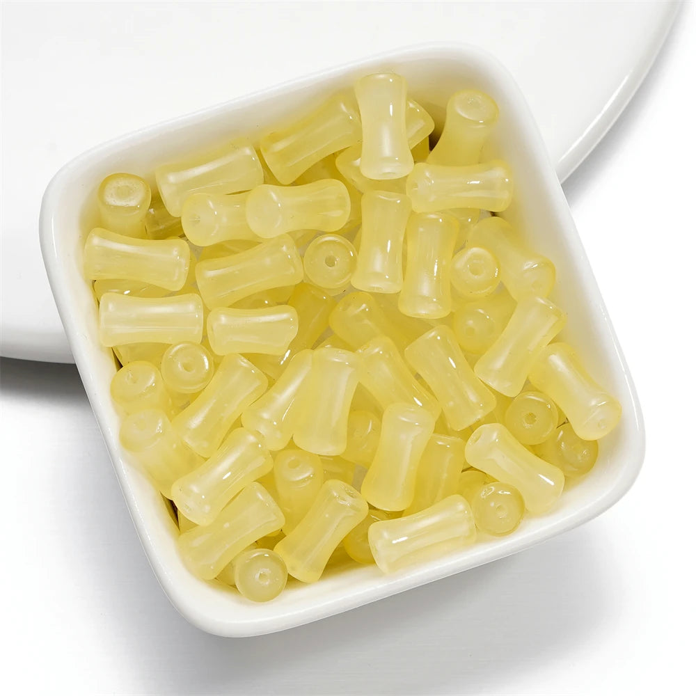 Imitation Jade Glass Beads 30Pcs for DIY Jewelry Making - Spacer Beads for Bracelets & Necklaces