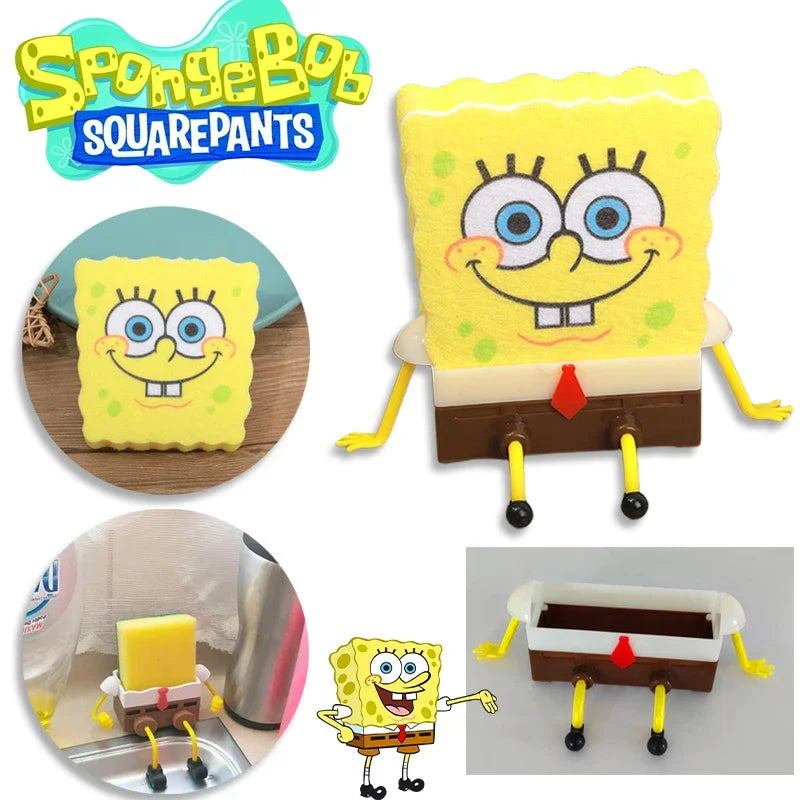 Funny Cartoon SpongeBob Sink Drain Basket - Kitchen Sink Sponge Holder & Storage
