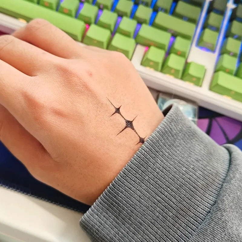 Wuthering Waves LYN AE MORNYE Cosplay Fake Tattoo Sticker Body Art Halloween Prop
