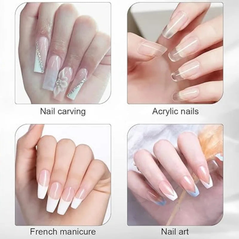 3-in-1 Acrylic Nail Powder Set for French Manicure & Nail Art - Beginner Friendly