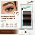 False Eyelash Extensions 0.10mm Volume Fans Handmade Natural Look