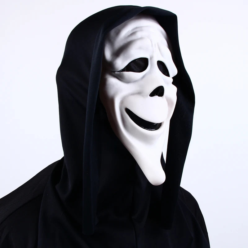Halloween Movie Scream Horror Mask - Realistic Creepy Ghost Cosplay Costume Prop