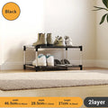 2-Layer Shoe Rack - Space-Saving Entryway Organizer, Easy Assembly