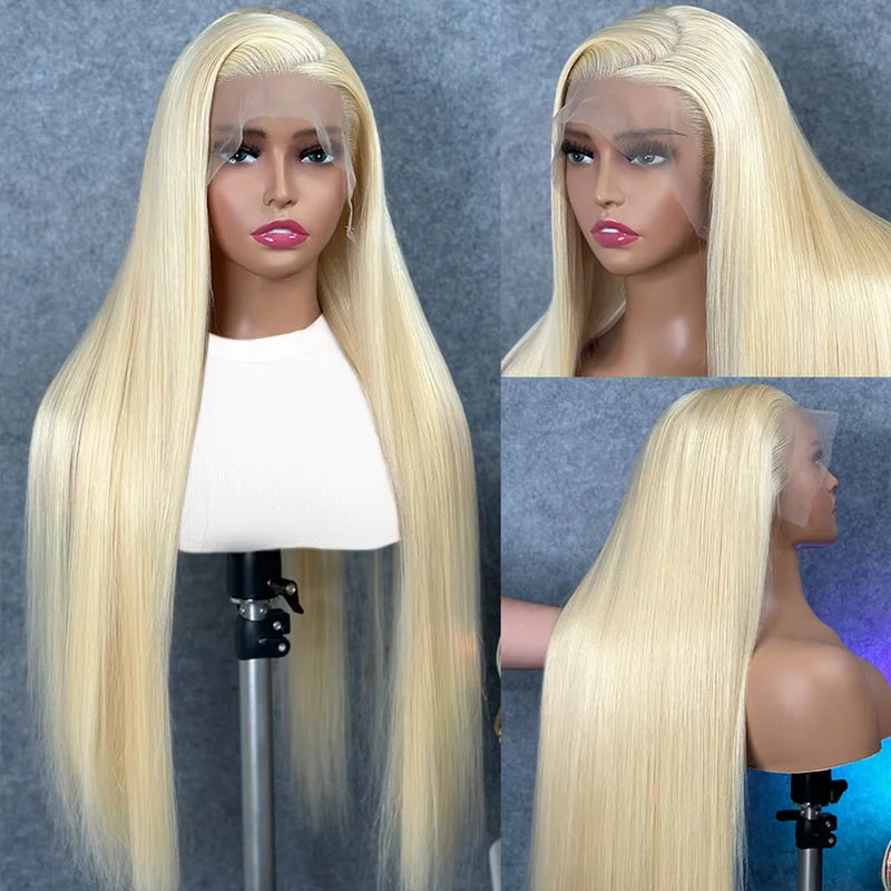 Blonde 613 Straight HD Lace Front Wig Human Hair 13x6 & 13x4 Frontal for Black Women