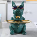 Multi-Functional Animal Statue Tray Decorative Storage Organizer for Living Room & Bedroom