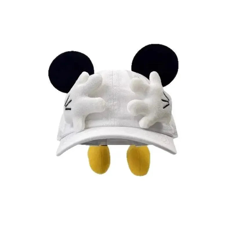 Girls Cartoon Mouse Ears Baseball Cap - Sun Protection Outdoor Fashion