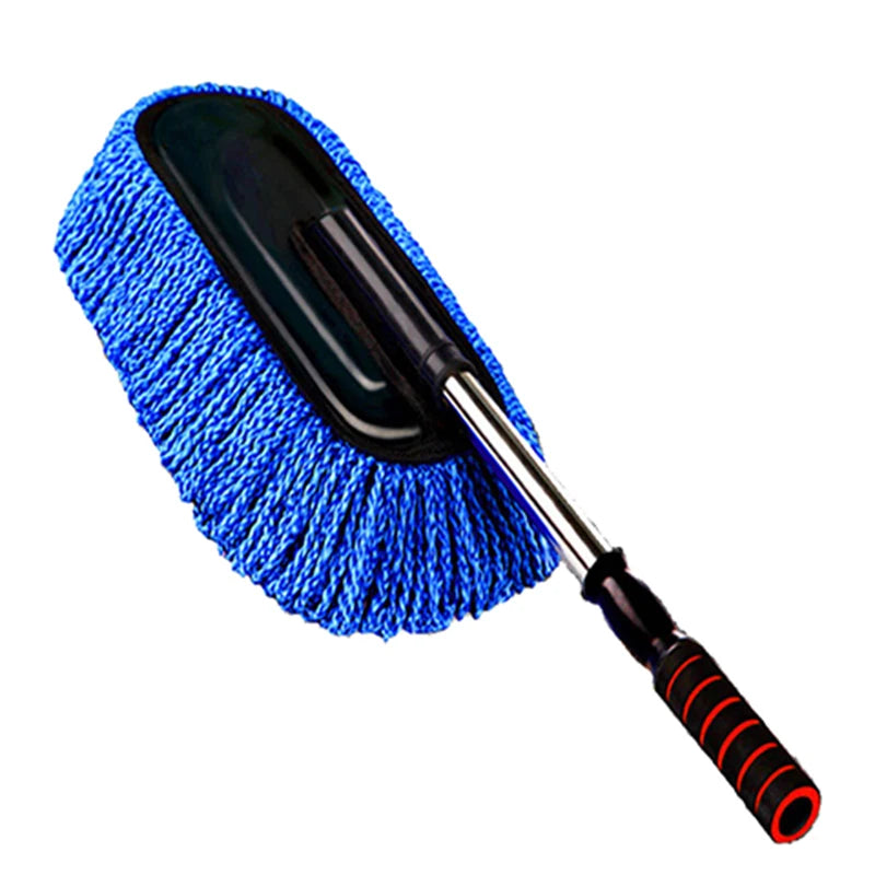 Microfiber Car Wash Brush Mop Kit with Long Handle – Garage & Vehicle Cleaning Supplies