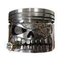 Halloween Skeleton Sculpture Figurine Skull Man Head Carving Resin Statue - Multiple Colors
