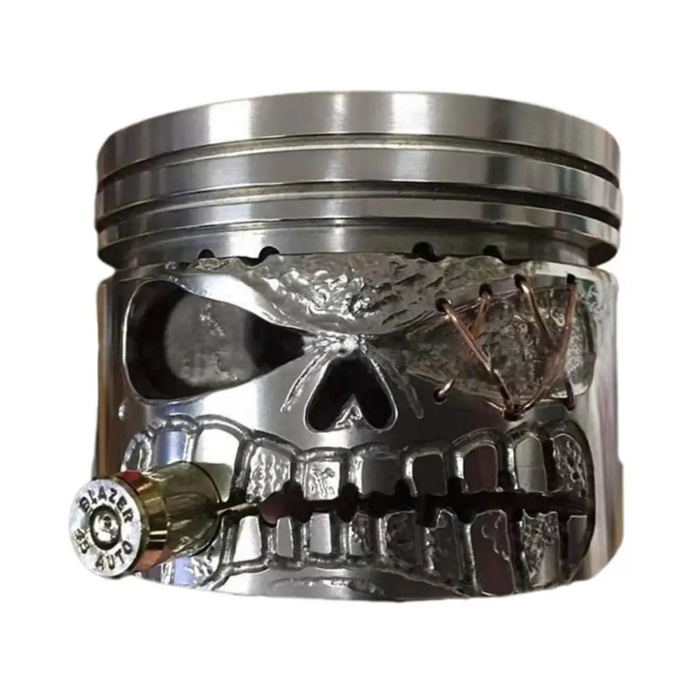 Halloween Skeleton Sculpture Figurine Skull Man Head Carving Resin Statue - Multiple Colors