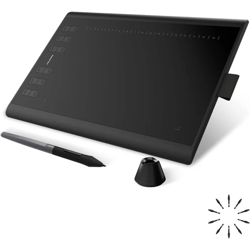 Graphics Drawing Tablet with 8192 Pressure Sensitivity & Custom Hot Keys