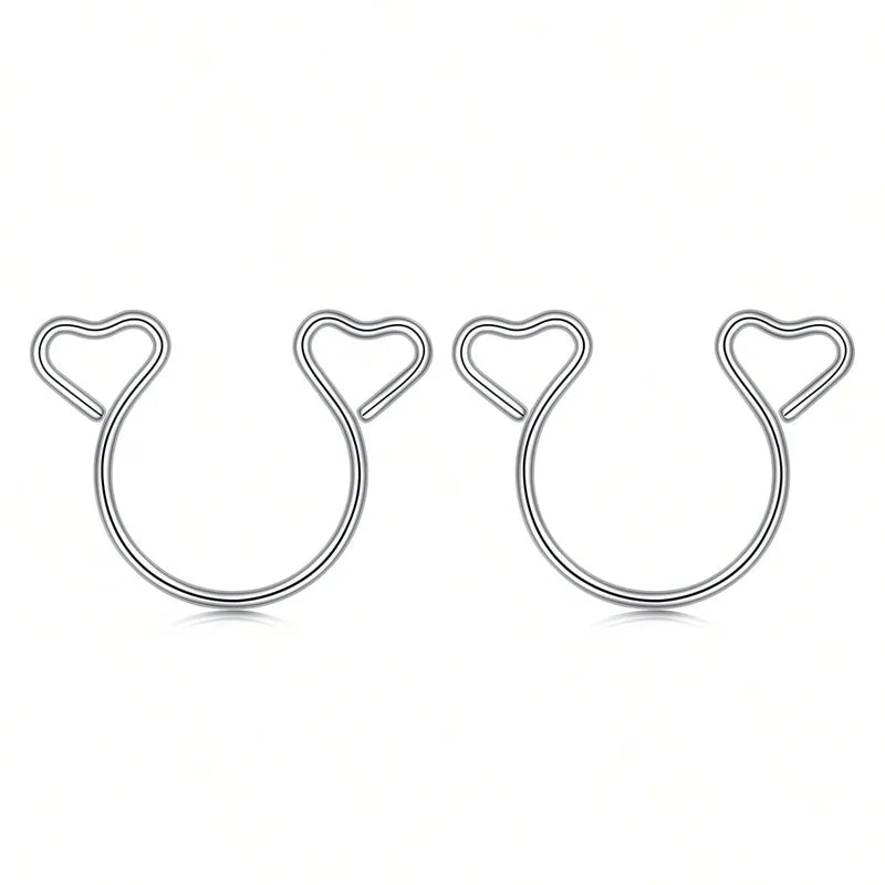 Fake Nipple Piercing Jewelry Set - Faux Nipple Rings for Women