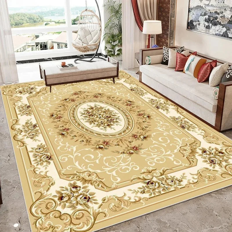 European Style Luxury Large Area Carpet for Living Room Bedroom Home Floor Mat