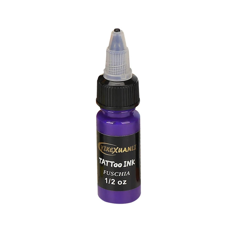 15ml Multi-Color Tattoo Ink Set for Body Art & Permanent Makeup